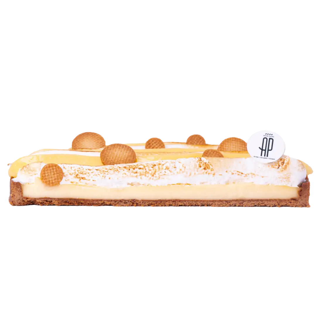 Tarte Citron : fraîcheur acidulée avec crémeux aux deux citrons et meringue, pour une touche de douceur.